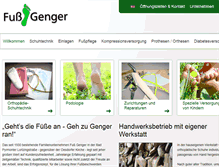 Tablet Screenshot of fuss-genger.de